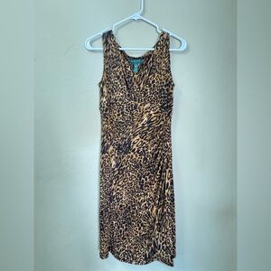 Lauren Ralph Lauren Animal Print Midi Dress